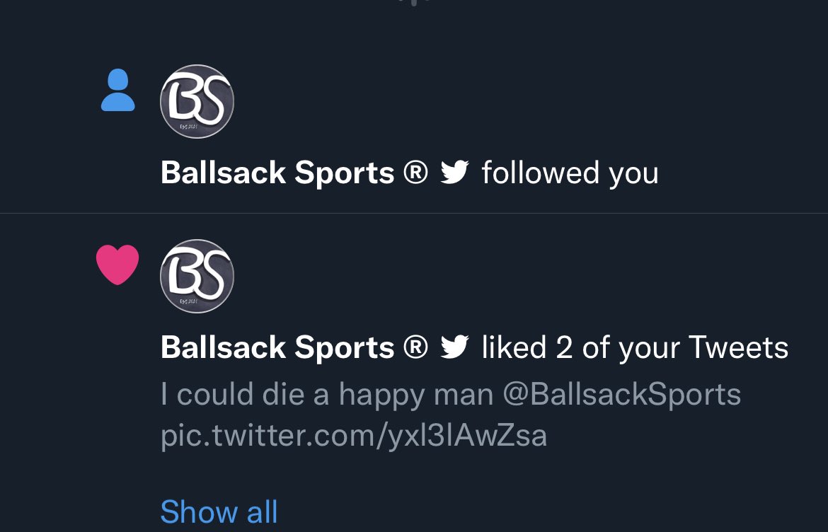 reedhallows's tweet photo. Just when you think life can’t get any better 🥲 @BallsackSports https://t.co/mNA76DAwUw