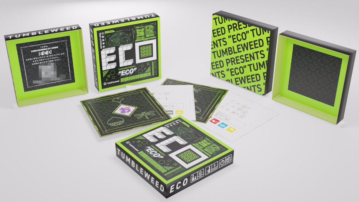 tumbleweedjp's tweet photo. 【✨名作復刻✨】

タンブルウィード持ち帰り謎
『ECO』#ECO謎

タンブルウィード史上
最も買われた名作が
デザイン一新で復刻

4/25(月)12:00一般発売
2,200円(税込)

⬇️取扱店⬇️
ヒラメカ下北沢(@hiramekahirame)
タンブルウィード謎解きオンラインショップ(@tw_nazotokishop) https://t.co/zymWKw90Rd