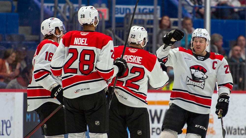 AHLPR's tweet photo. BREAKING: With a 2-1 win over Providence tonight, the Charlotte @CheckersHockey have clinched the Atlantic Division title, their second in team history.

Days in first place this season:
128 - Springfield
24 - Hartford
19 - Providence
10 - Hershey
10 - Charlotte https://t.co/98xLmj7GH0