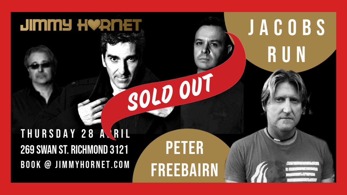 PopPresSociety's tweet photo. The @jacobsrunband & Peter Freebairn show @jimmyhornet next week has SOLD OUT! Tix NOW ON SALE for #JacobsRun's next gig at #JimmyHornet with the wonderful @mburrowsmusic for Thu 26 May at: https://t.co/MekIplWykz #australianmusic #peterfreebairn #livemusic #songwriters #tapasbar https://t.co/CY1OFAX2qD