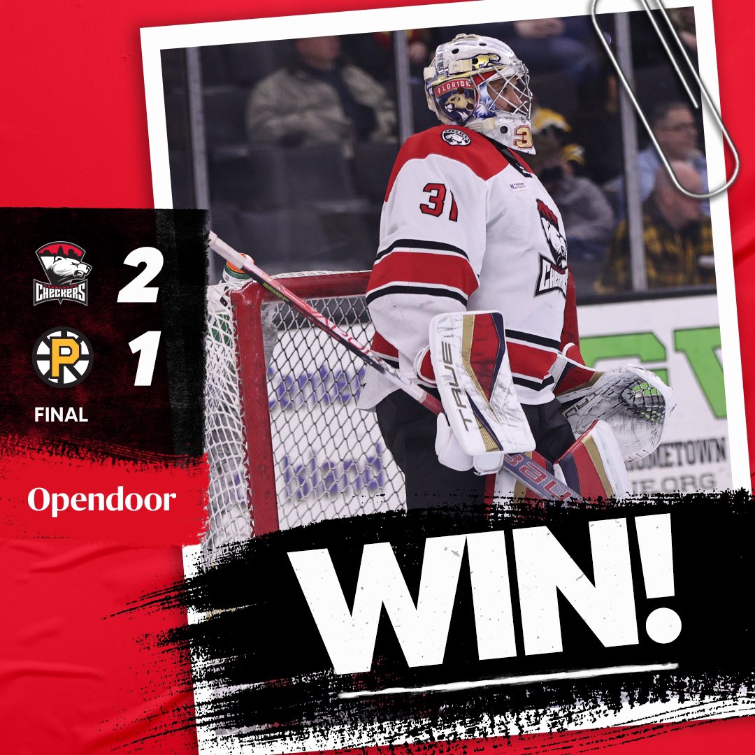 CheckersHockey's tweet photo. IT’S OVER! https://t.co/DGMDe1qmMe