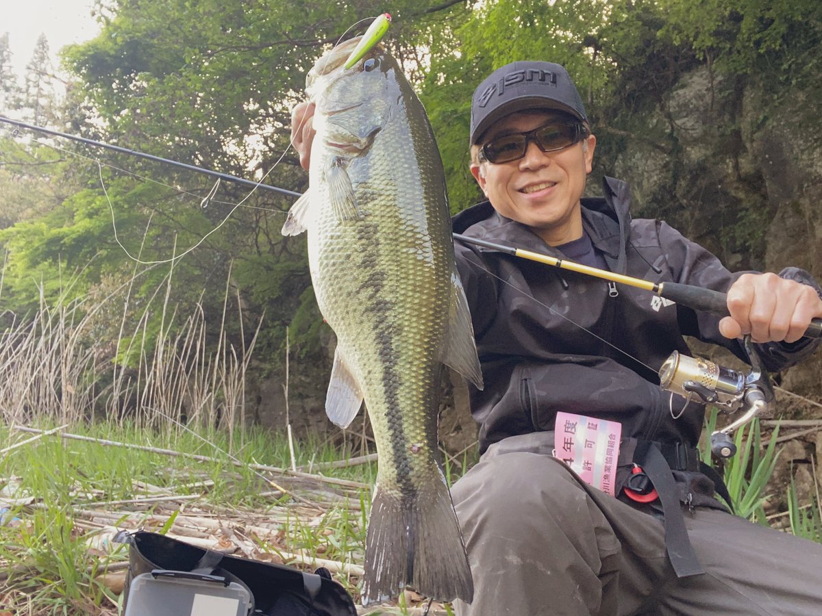 chobi178's tweet photo. PULL70F。夕まずめも近づいたところで、カラーをサイトクラウンにチェンジしアピールアップ。視認性も高めてルアーの位置を把握、ここぞというところで波紋を発して放置すると出ました~最高♪
#ism #infiniteseedsmakers #infiniteblade #PULL70F #表層波紋系 #バス釣り #ワカサギパターン https://t.co/JDLvZMw27r