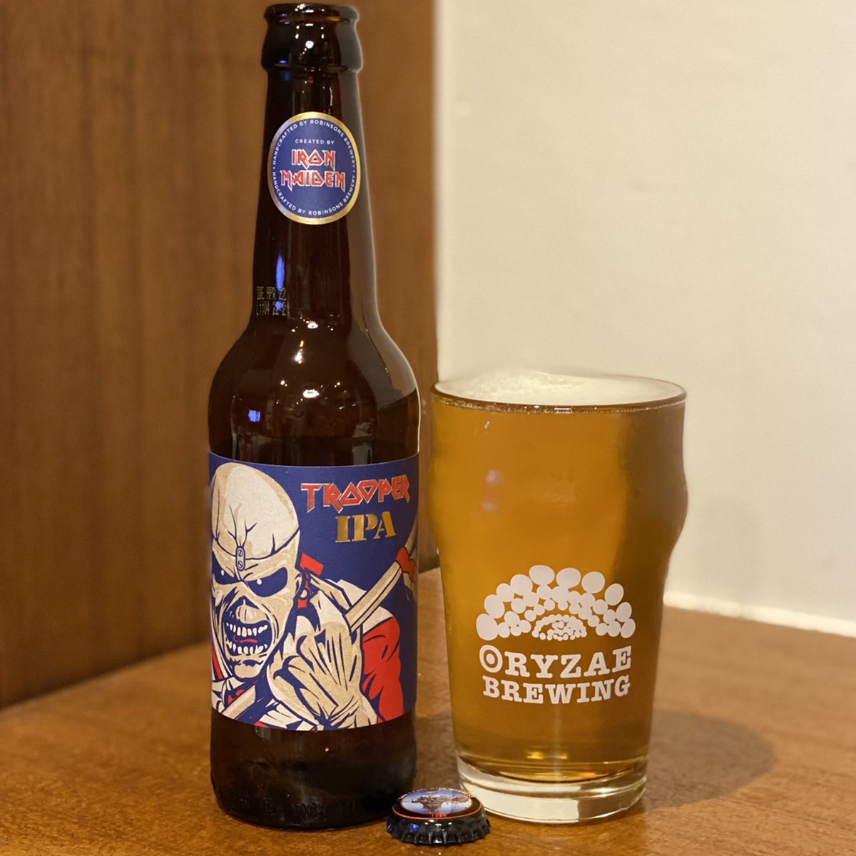 k97025's tweet photo. #Robinsons x #IronMaiden
#Trooper
#IPA
#TrooperIPA https://t.co/gncihOO94L