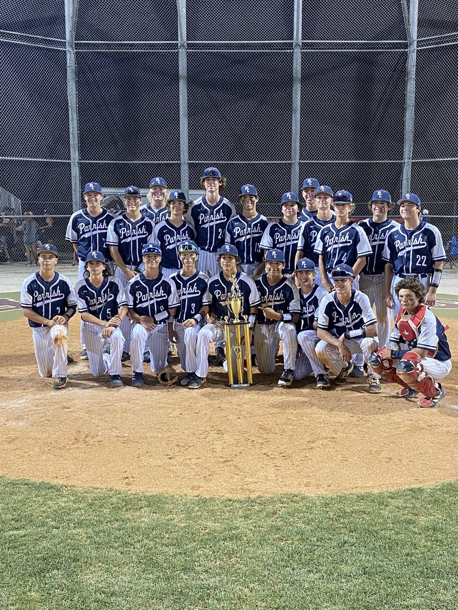 Congrats to our JV Bulls on finishing the season off by winning the <a href="/RamsBSB/">Riverview Rams Baseball</a> JV Tournament defeating IMG 7-4.

NotaBULLS:
Aden Csogi- Triple &amp; 3RBI
Chase Taraska- 2 hits &amp; 2R
Nick Curbelo- 4.1 IP 2H 1R 1K
Hunter Sisk- 1.2IP 5K

The Bulls finished the year 15-2 &amp; won 2 tournaments