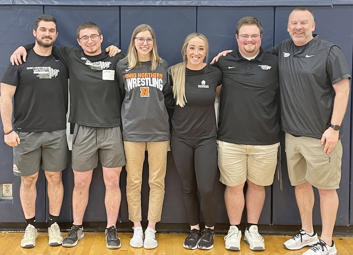 ONUSCEd's tweet photo. Thanks to @coach_leff and the @nhssca_oh meeting!  Great to see other colleagues and learn!  Great to see alumni and share this experience with our current @ohionorthern students! https://t.co/6JXueU305f