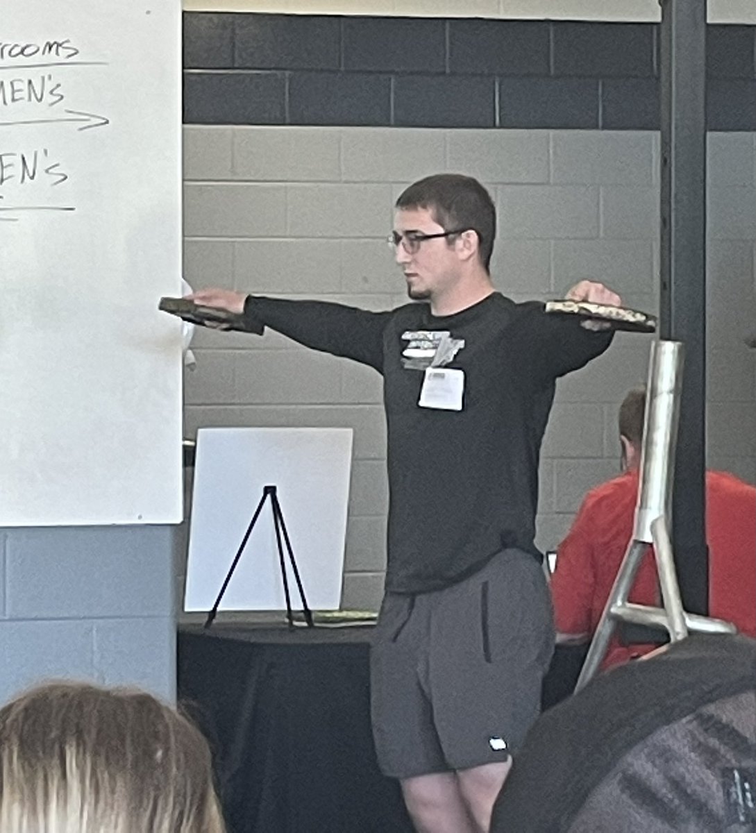 ONUSCEd's tweet photo. Thanks to @coach_leff and the @nhssca_oh meeting!  Great to see other colleagues and learn!  Great to see alumni and share this experience with our current @ohionorthern students! https://t.co/6JXueU305f