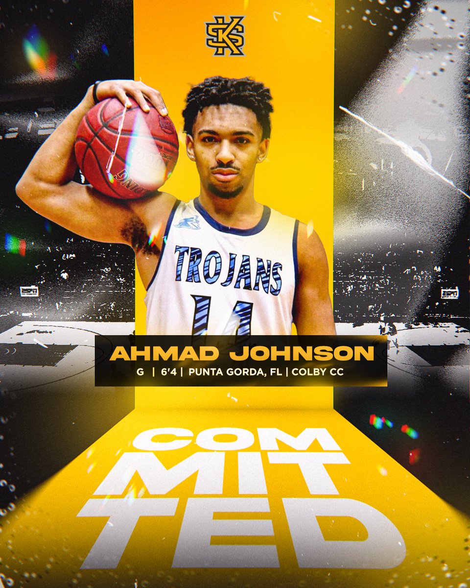 KSUOWLSMBB's tweet photo. Welcome to the 🦉 Ahmad Johnson (@ahmadJohnson24) 👏👏👏

The 6-4 guard will have three years of eligibility in Kennesaw.

Story | https://t.co/bcCKK8CCDF

#BONE | #OneKS 🏀 https://t.co/P3XXEIefvr