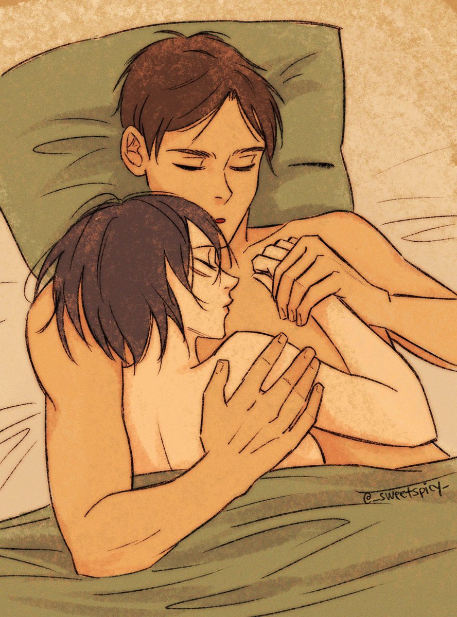 _sweetspicy_'s tweet photo. two mimir 
#eremika #attackontitan https://t.co/D9CPs14UQQ