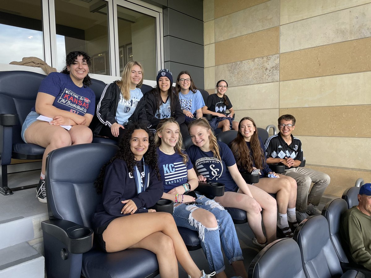 Proudly representing BSHS at the Sporting KC game tonight!!! Thank you Wy Co EDC for the “sweet suite”, so fun. 🖤💙⚽️🖤🧡 #204BravesPride #BravesLeadership 

<a href="/papabratbbq/">Don Hilliard</a> <a href="/SportingKC/">Sporting Kansas City</a>