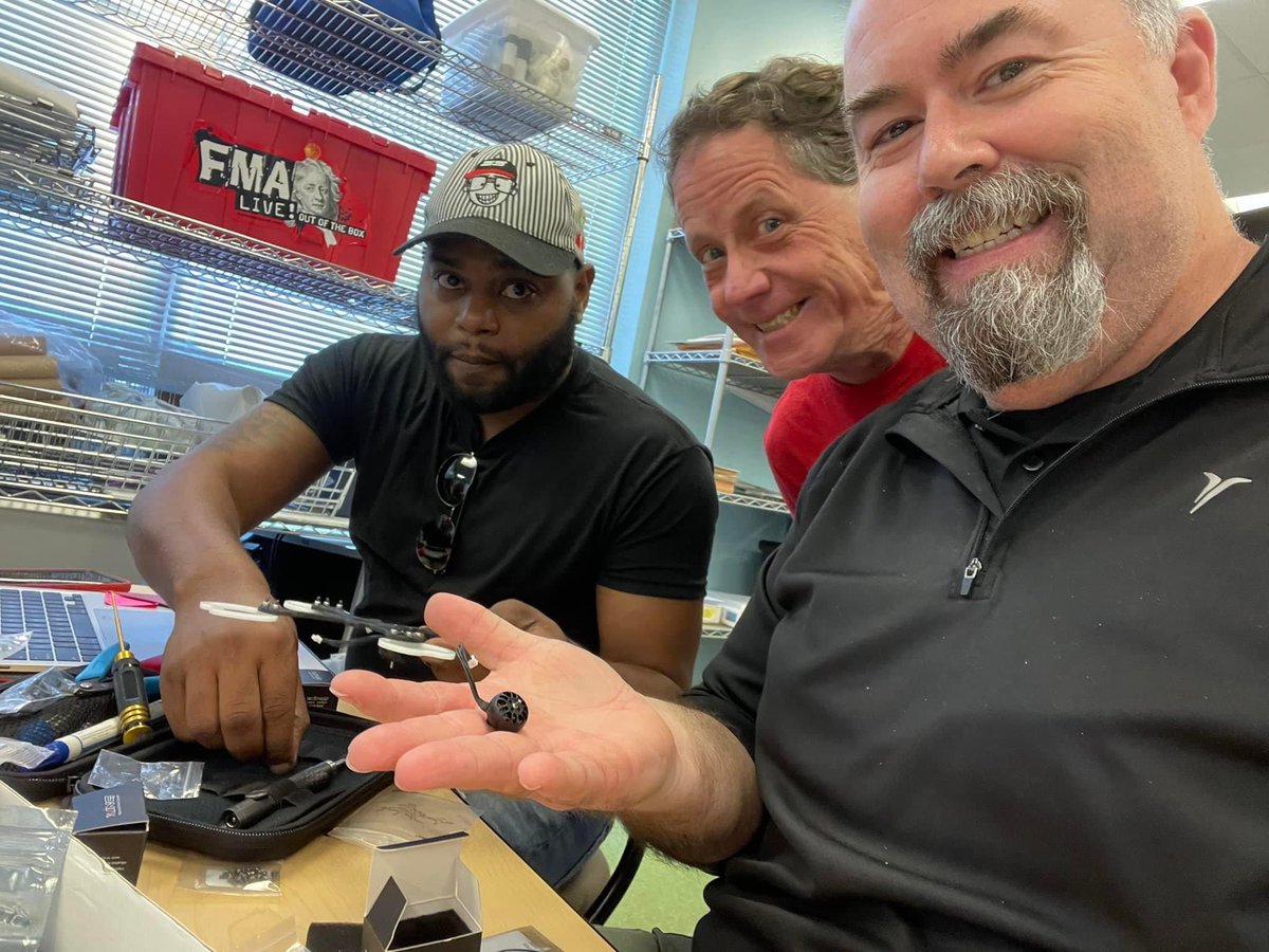 atimpd's tweet photo. ATiM Specialists Robert Mayben and Timothy Johnson joined US Drone Soccer for start up training at the Space and Rocket Center today. Action shots coming tomorrow and Drone Soccer coming to Alabama soon! @AlabamaAchieves @ALSDEEdTech #atimpd https://t.co/91UgQmjFTD