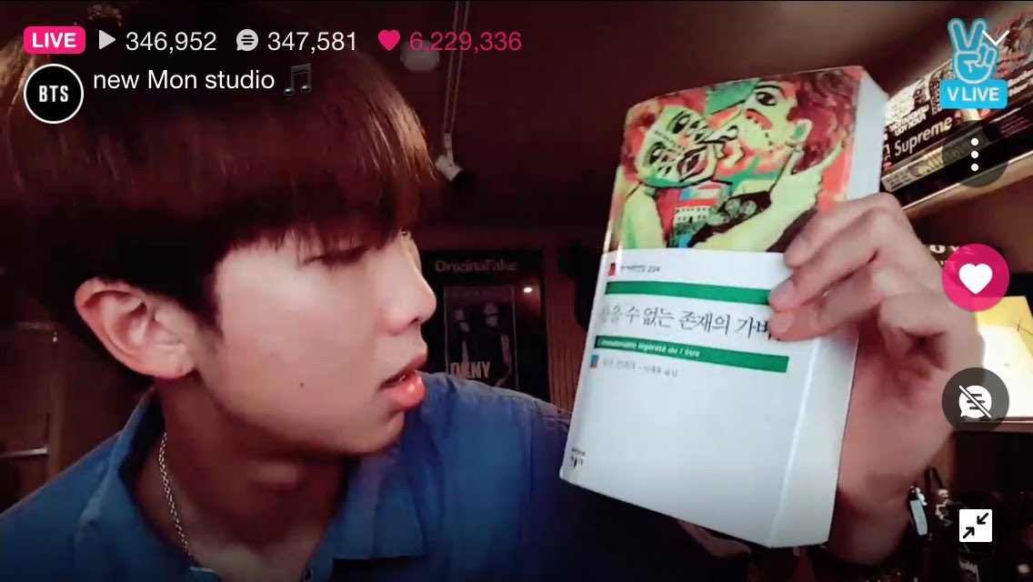 cheekybanterfly's tweet photo. #TheMagicLibrary’s second book: The Unbearable Lightness of Being by Milan Kundera✨💜

#BTS #Namjooning #bookclub #booktwt  @BTS_twt https://t.co/APyX8ToMS1