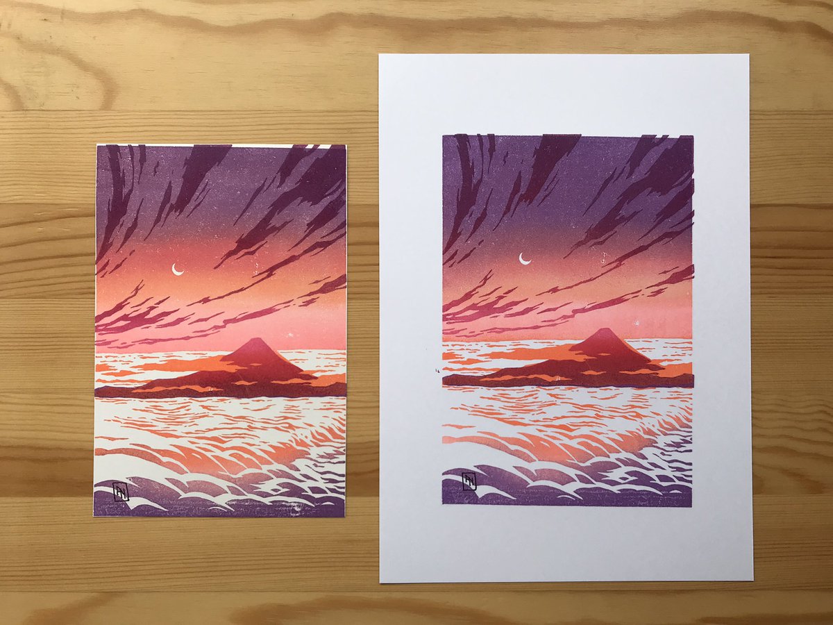 StaticatHanga's tweet photo. Which type of print do you prefer?
Edge to edge? Or border?
どちらのプリントが好きですか?
端から端までぴったりか、エッジがあるか?
Poll / 投票 📊⬇️
1/2
#プリントメーキング #版画 #消しゴムはんこ #消しゴム版画 #printmaking #woodblock #linocut #rubberblock #artprints #富士山 https://t.co/VlBdUeGr6H