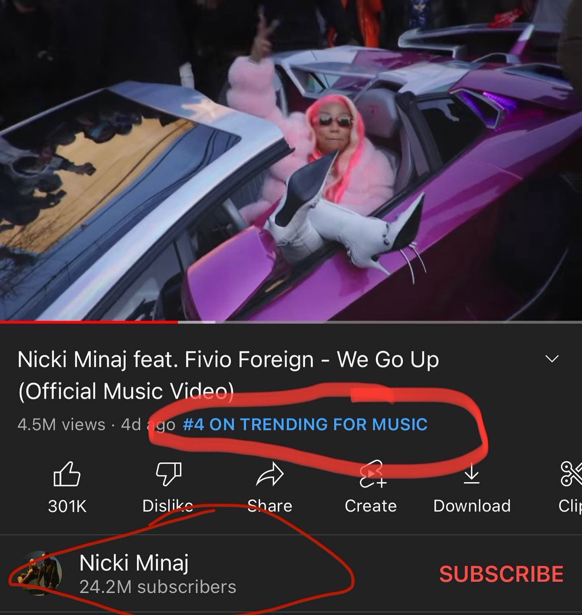 ArmonWiggins's tweet photo. Men Lie Women lie BUT NUMBERS DONT.. Say what you want but you Cannot deny @iamcardib Impact! Over 9 million views on a song that’s not hers…. on a YouTube channel with 400k subs Vs #NickiMinaj with over 23Million subs and 4 million views
Let’s talk about it. https://t.co/M4f0iAPLiy