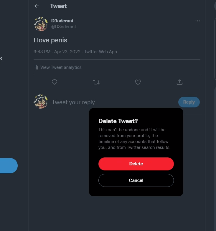 D4oderant tweet picture