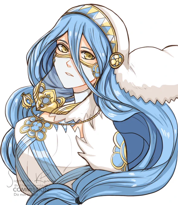 Doodle commission done! ✨ for @aquosevolved Vanilla Azura with her a veil similar to her dark version. Hope you like it! 😊🙌🏼 