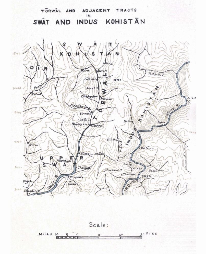 AsiaLangsOnline's tweet photo. Map of present day #Torwal. It is now the area where #Torwali is spoken otherwise Torwal is actually what is now called Tehsil Bahrain, from Piya and Morepandai to the boundaries or Ghizer and Chitral. https://t.co/KhCbVAFkUz