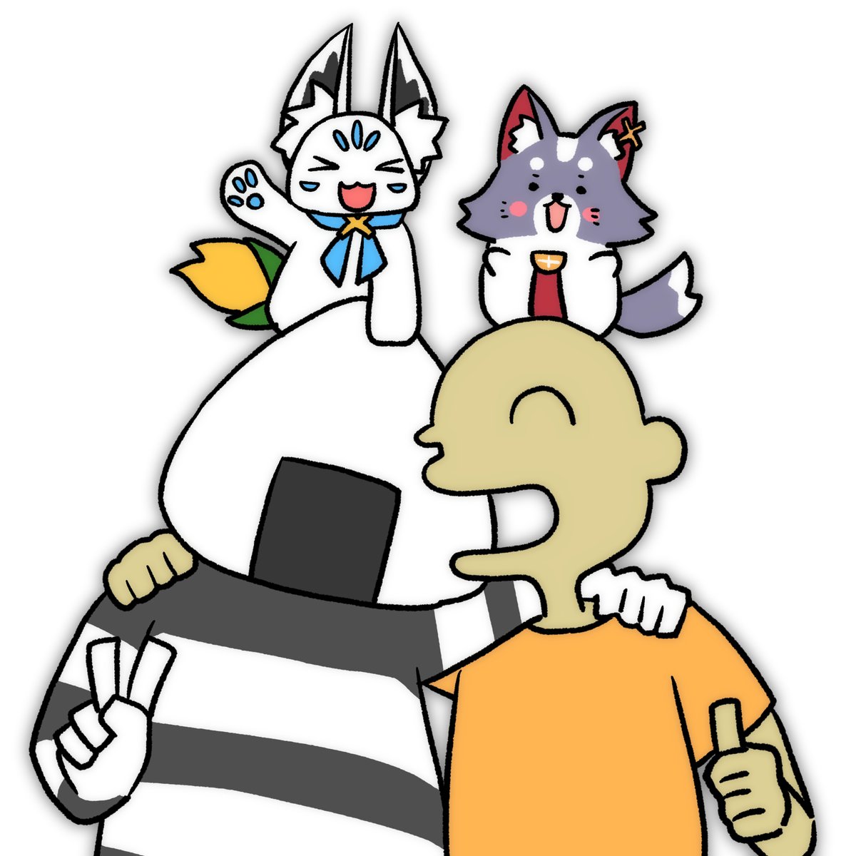 「ゲーマーズリスナー集合 」|honmirinのイラスト