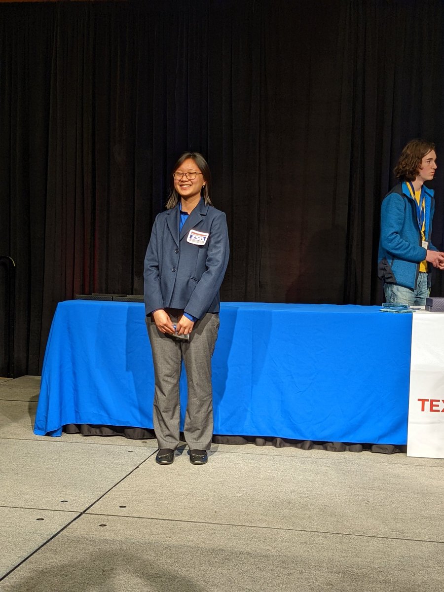KempnerTSA's tweet photo. Congratulations to your new TSA state secretary!  Kempner TSA couldn't be more proud of you! @Texas_TSA @NationalTSA @KHS_Cougars @FBISDSTEM @FBISD_CTE @FortBendISD #go_cougs https://t.co/JGRBo3lppM