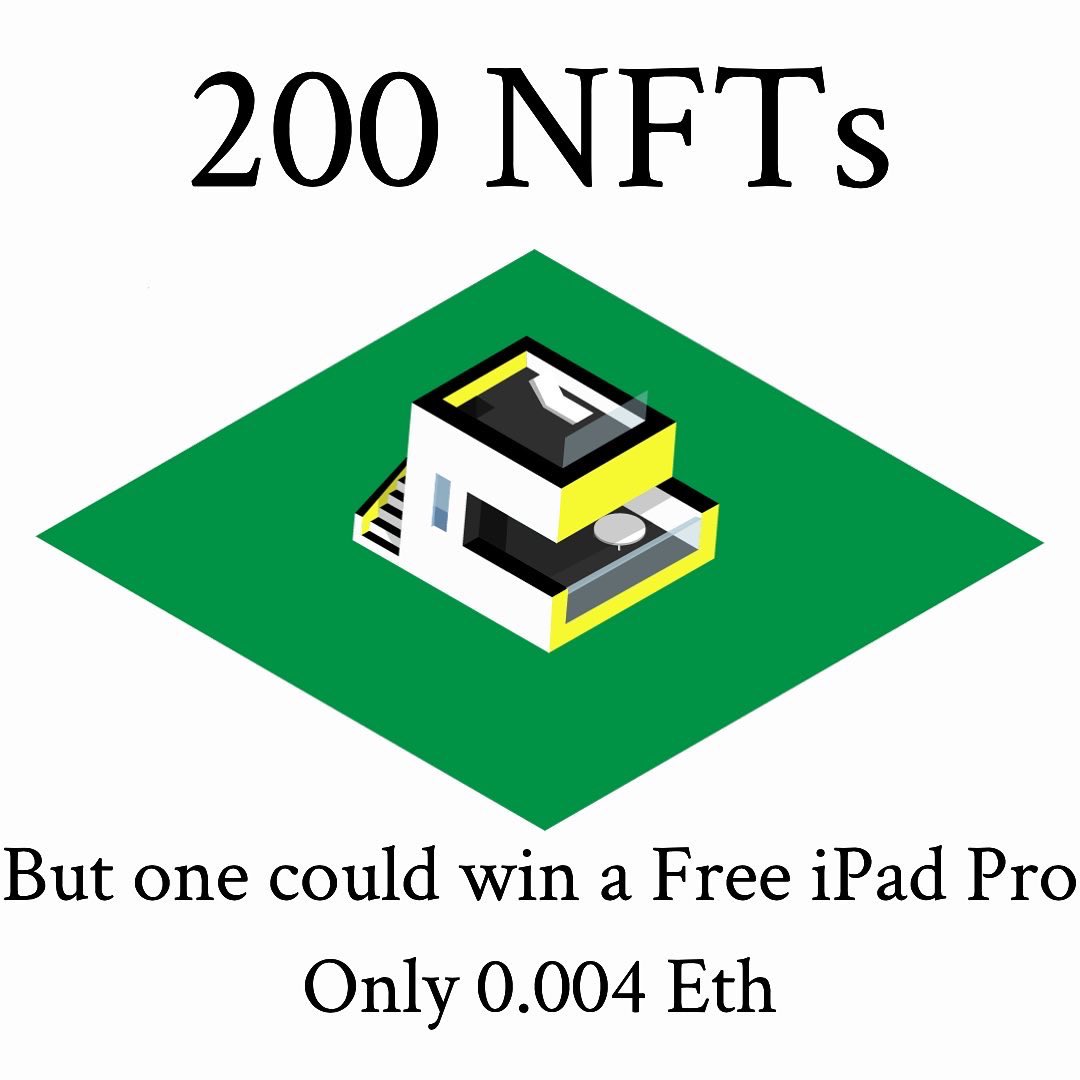 GoldenTktNFTs's tweet photo. $10 for a chance to win an iPad Pro. 

All safe and on open sea

Link in Bio 

#nft #nftart #nftcommunity #nftgiveaway https://t.co/dUfqNOmiEk