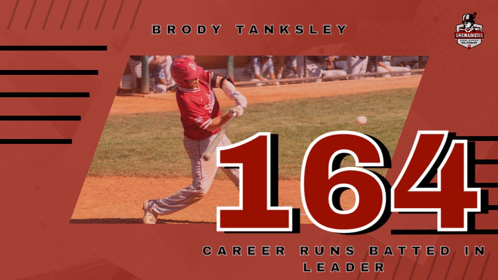 IUSAthletics's tweet photo. More @GrenadierDugout records! Congrats to catcher Brody Tanksley who is now the Grenadiers' career RBI leader! 💂⚾️ https://t.co/IfC0pBH8WX
