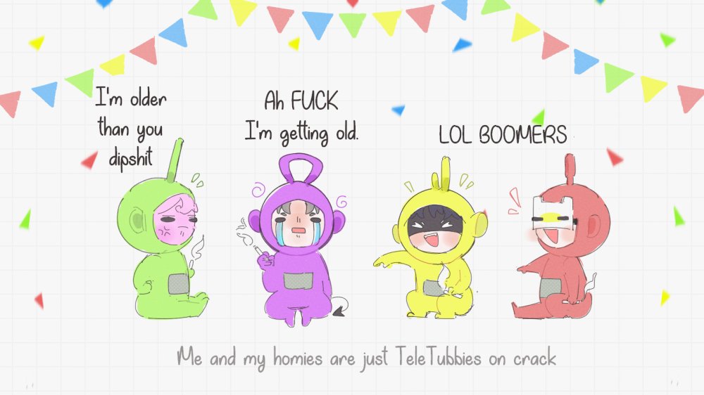 I turn 18 this year... 😩
#art #teletubbies #birthday #digitalart #drawing #art