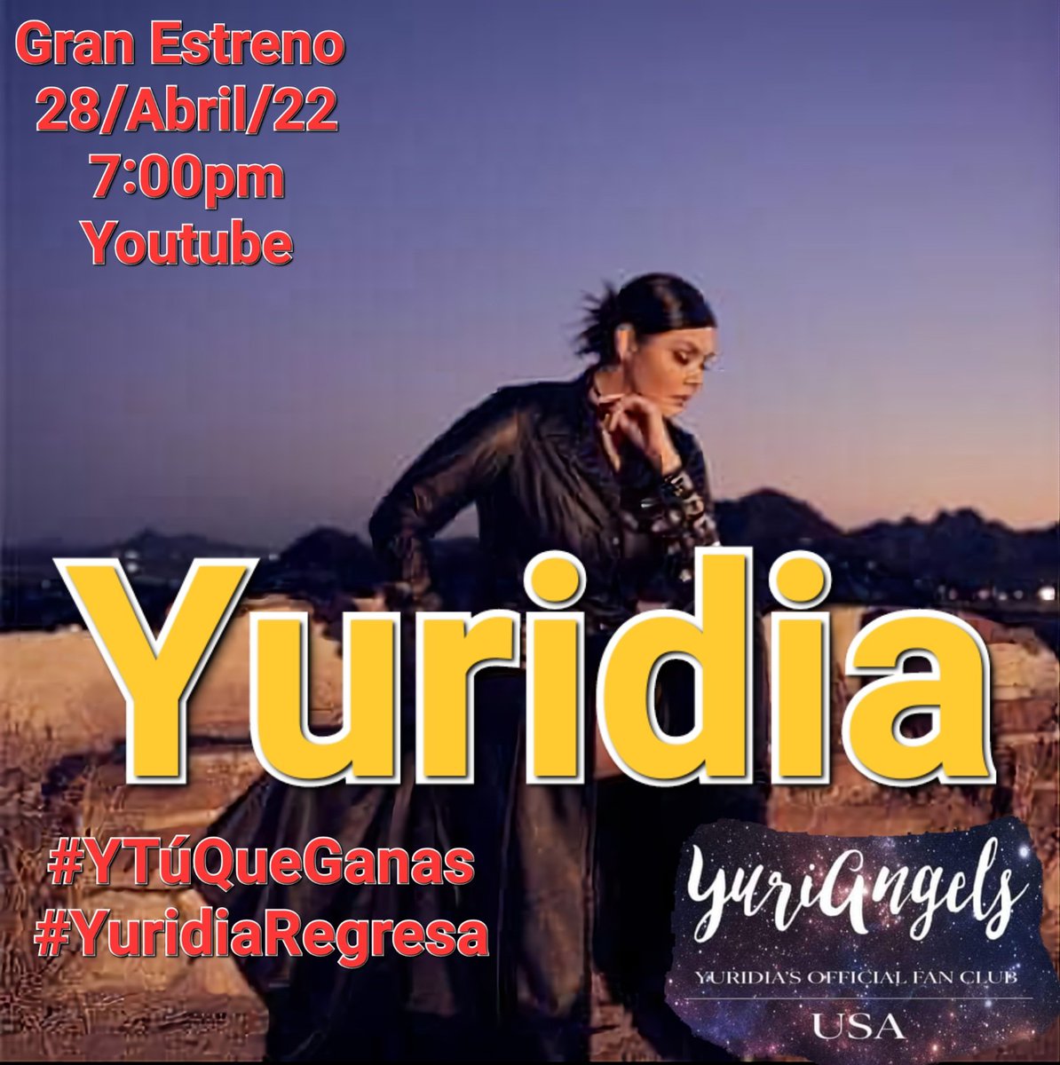 cachanilla2510's tweet photo. A pocos Días del Gran Estreno de #YTúQueGanas de @yuritaflowers #YuridiaRegresa . @YuriAngelsFanCl  te invitamos a que no te lo pierdes por @YouTube el día 28/abril/22 a las 7:00pm https://t.co/MxL2phDzc6
