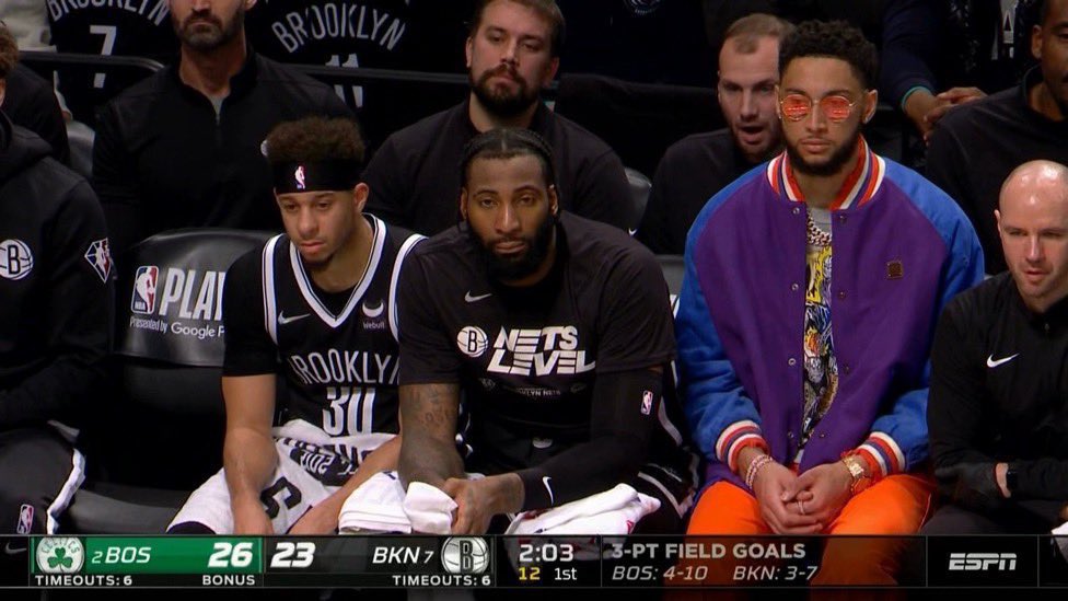 SETH CURRY: How are we losing again?

ANDRE DRUMMOND: I can’t believe we’re down 3-0.

BEN SIMMONS: The Batman has until midnight to reveal his identity or I’ll give Gotham City something to really laugh about.