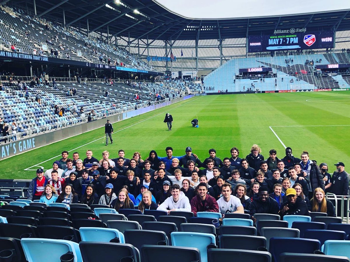 Great day at Allianz with <a href="/LCwomenssoccer/">Luther Womens Soccer</a> and friends and families of Luther College!!