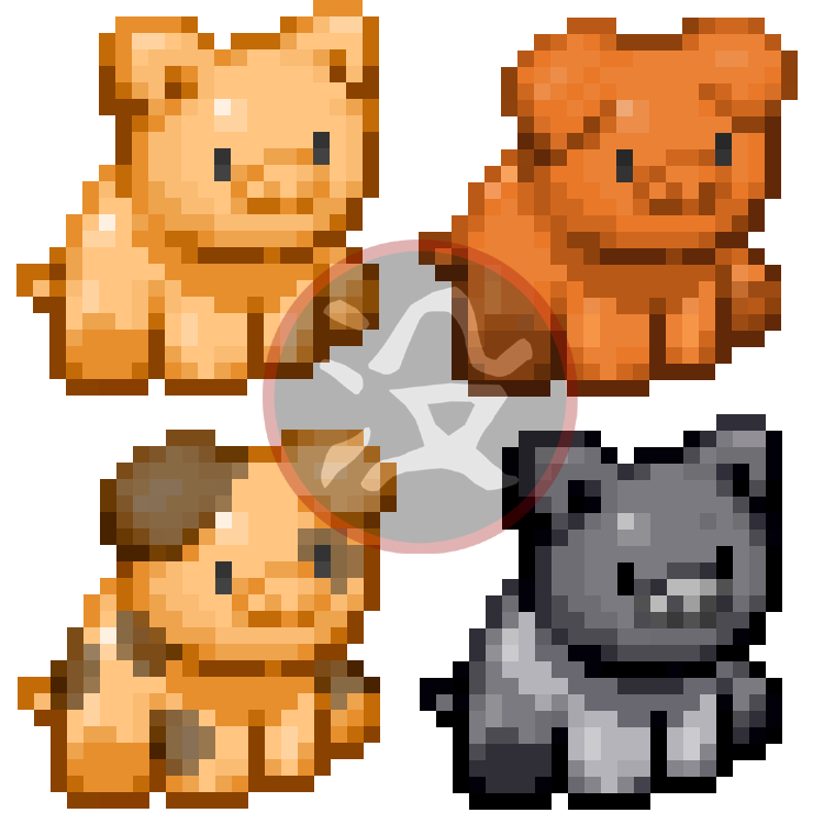 Botsu ぼつ Pixel Art ブタさん4種 動物のドット絵描くのは本当に楽しいですね ちょっとワンコに見ええるけどブーちゃんですよ 動物 ブタ ドット絵 ピクセルアート Pixelart Isometricart Animals Pig T Co Zccibltz5v Twitter