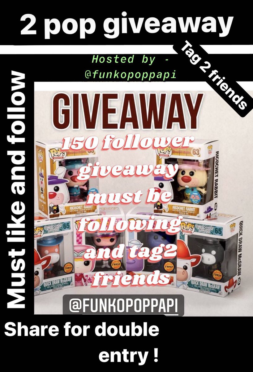 FunkoPopPapi's tweet image. Follow ig for give away retweet for double entry #Funko #FunkoPOP #Giveaways