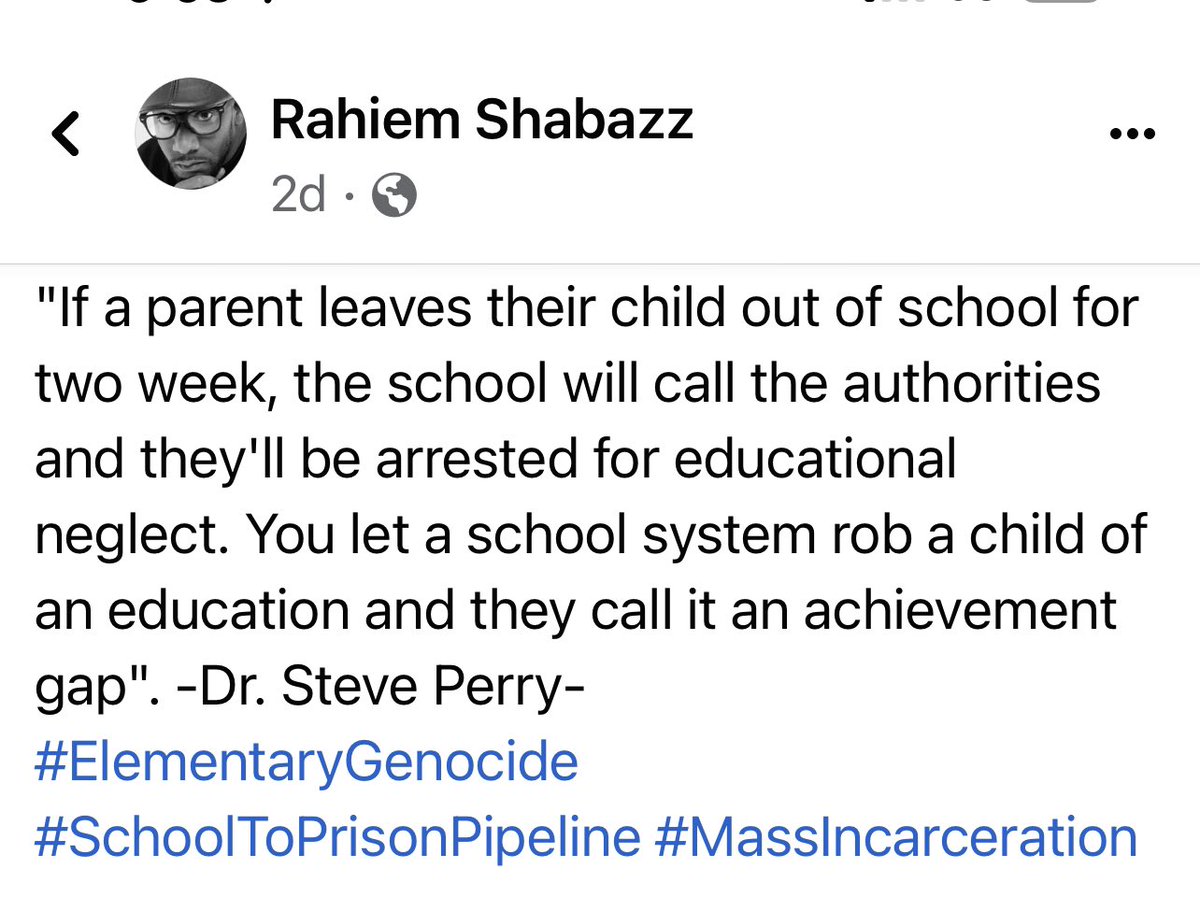 rahiemshabazz's tweet photo. #ElementaryGenocide
#MassIncarceration
#SchoolPrisonPipeline https://t.co/9kPdTJAr1u