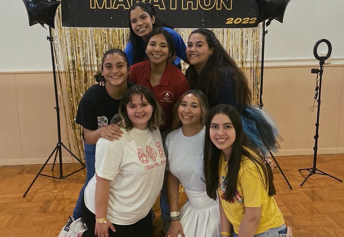 TamukThetaPhi's tweet photo. We had a blast at Dance Marathon 2022! Shoutout to our sisters Faith and Claire for serving on the Board of Directors. Theta Phi raised over 2,000 and overall, we raised $12,399!! Congratulations to Claire for being the top female dancer, raising over $1,000. ❤️💛
#ftk https://t.co/8MaafemNQX