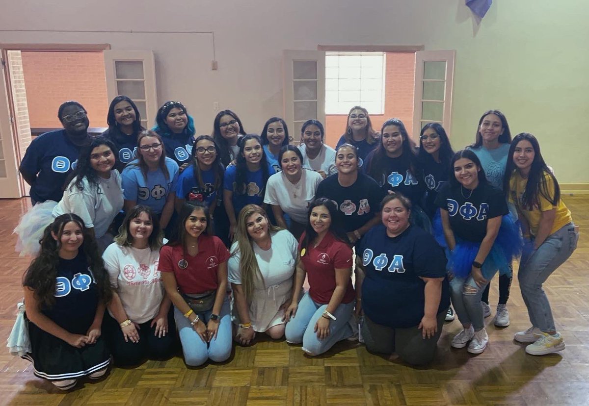 TamukThetaPhi's tweet photo. We had a blast at Dance Marathon 2022! Shoutout to our sisters Faith and Claire for serving on the Board of Directors. Theta Phi raised over 2,000 and overall, we raised $12,399!! Congratulations to Claire for being the top female dancer, raising over $1,000. ❤️💛
#ftk https://t.co/8MaafemNQX