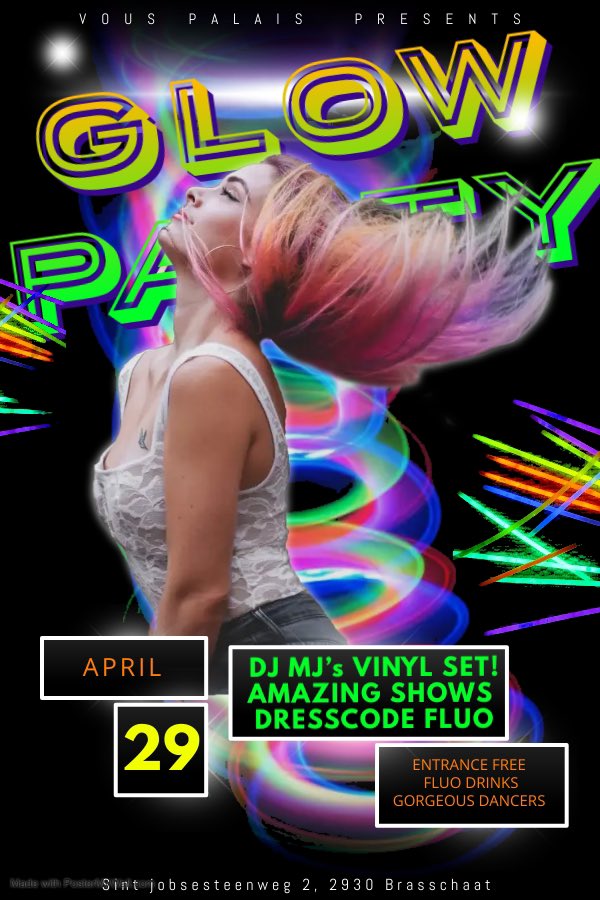 PalaisVous's tweet photo. Friday glow @vous_palais_be get your FLUO outfits on an enjoy de sound of @dj_mj_soundsolution underneath electric stars and a lot of UV lights! Amazing LED and FLUO dance shows on stage! As also fluo drinks! #vouspalais #nightclub #brasschaat #fluoparty #clubnight #themenights https://t.co/gVxncsdVHl