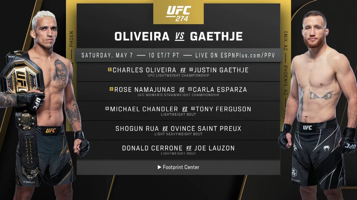 UFC tweet media
