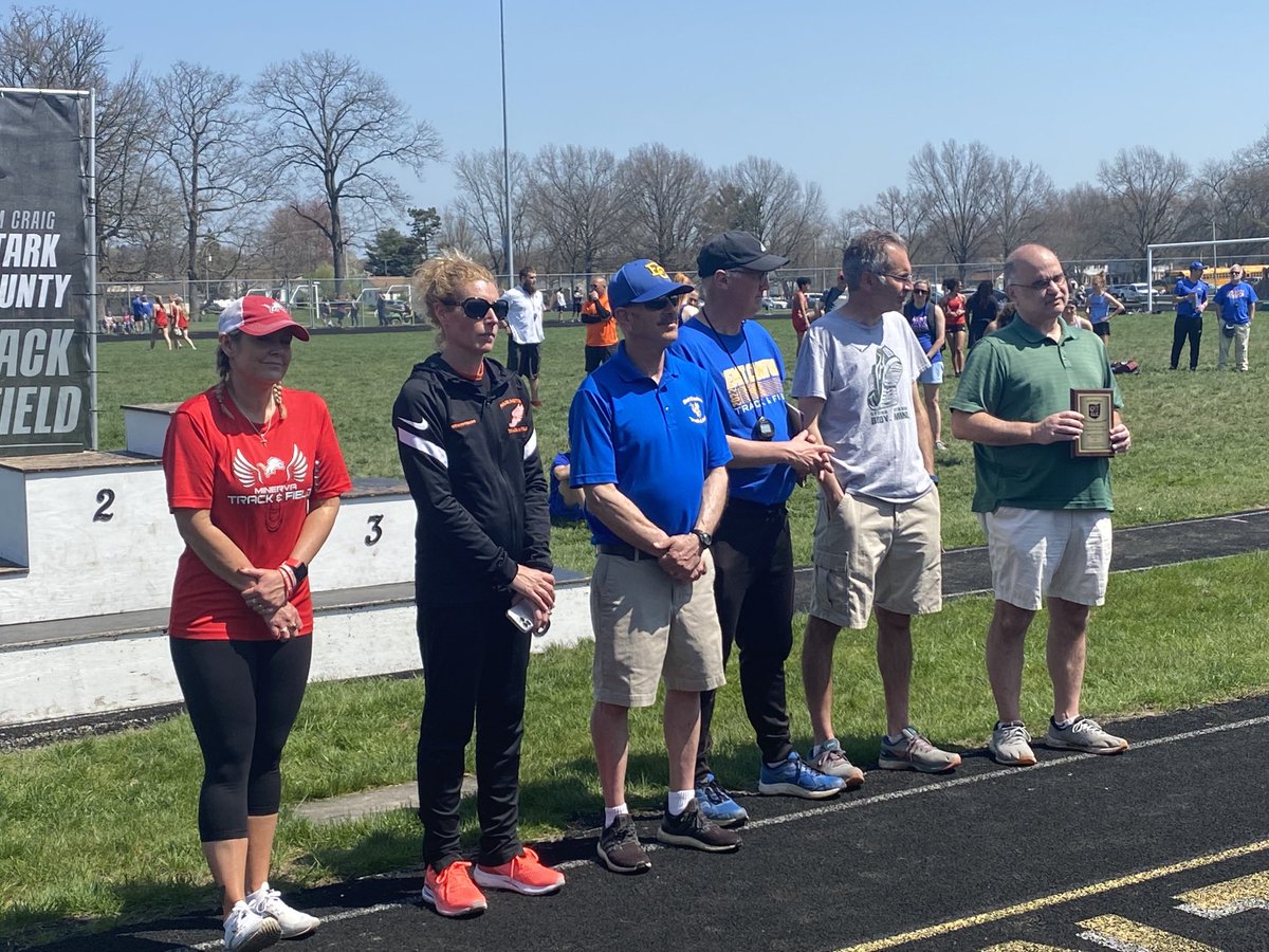 4 State championship coaches, 1 coach honored for sportsmanship-ethics-integrity &amp; a reporter who covers T&amp;F &amp; has a love for Stark County athletes. Thanks again!