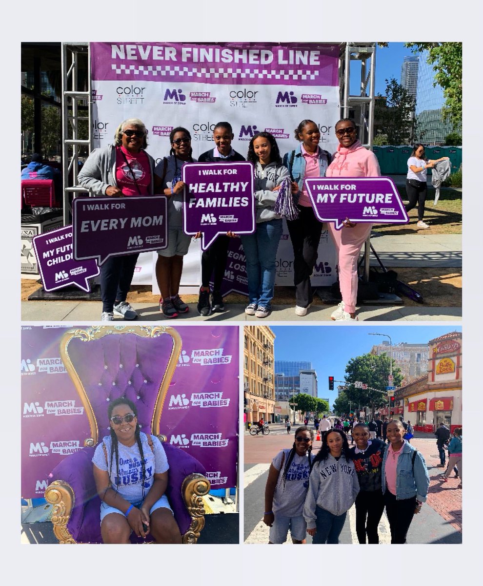JJOASoLAChapter's tweet photo. The SoLA Chapter Teens &amp; Moms spent the morning in service walking for #MarchForBabies in their annual walkathon. 
It’s not too late to donate to this amazing organization! 
https://t.co/YusjwNvLES

#SoLAChapter💙💞
#jjsla
#MarchForBabies💜
#Service https://t.co/4XjBnK1smJ