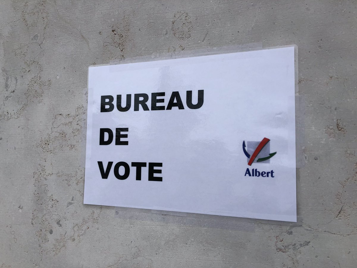 #presidentiellepicardie Au bureau 1 d’Albert, 72 personnes ont déjà voté