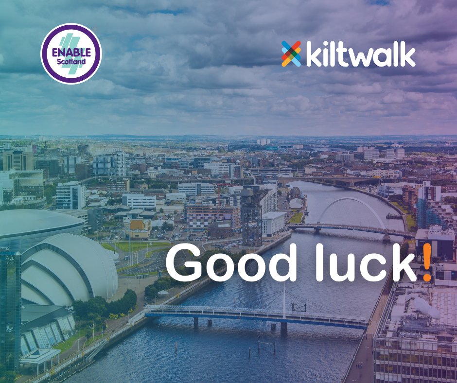 Enable_Tweets's tweet photo. It's @thekiltwalk Sunday! 🤩
Good luck to #TeamENABLE members #wandering, #striding & #strolling in #Glasgow 💜
Tag @ENABLEScotland on social with your photos and videos from your walk for us to share during the big day! 📷
To #donate, please visit: https://t.co/6WxdNl2KhR https://t.co/Icvdh2s9B9