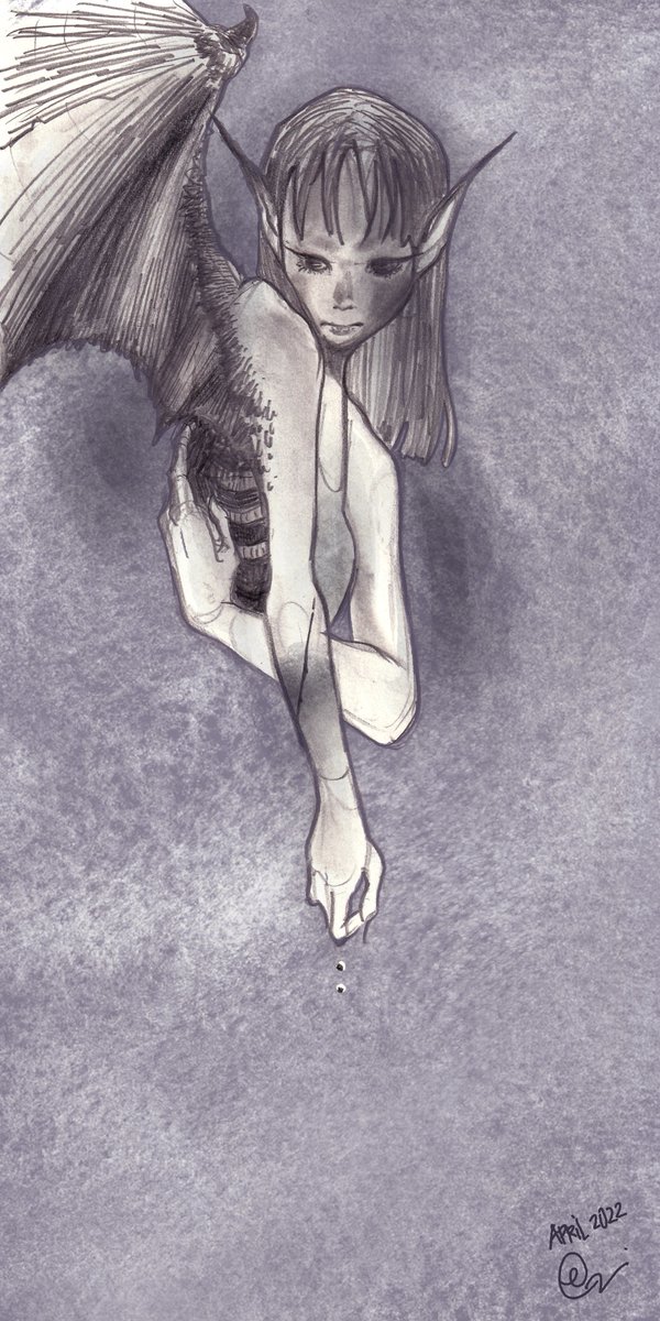 erinoe_x's tweet photo. [ WOUNDED ]

*Personal or professional use of artwork without the permission of the artist is prohibited. *イラスト無断使用厳禁* All rights preserved.

#erinoe #wounded #Pencildrawing #devil #wings #bat #hurt #girl #blood #night #drawing https://t.co/KSHyT1ZwFW