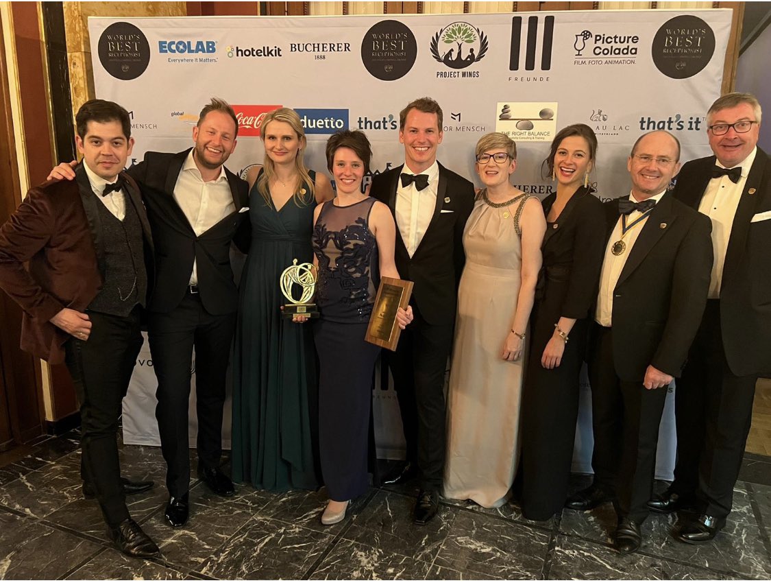 AICR_intl's tweet photo. An amazing evening. #wbr22 Many congratulations to Pia or @AICR_intl world’s best receptionist. Danke Baden-Baden - see you in Doha 2023 #bb22 https://t.co/sv6QJbNJEv