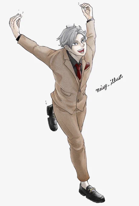 ハイキュー10周年
キービジュアル風✨
捏造シリーズ6人目は…

大人気モデルの灰羽リエーフ🦁✨
……を、描いてみました❣️

カッコイイ音駒の大エース🏐🐈‍⬛❤️

「プレーは全部、繋がっているから」

#haikyuufanart #Haikyuu 
#ハイキュー #灰羽リエーフ 