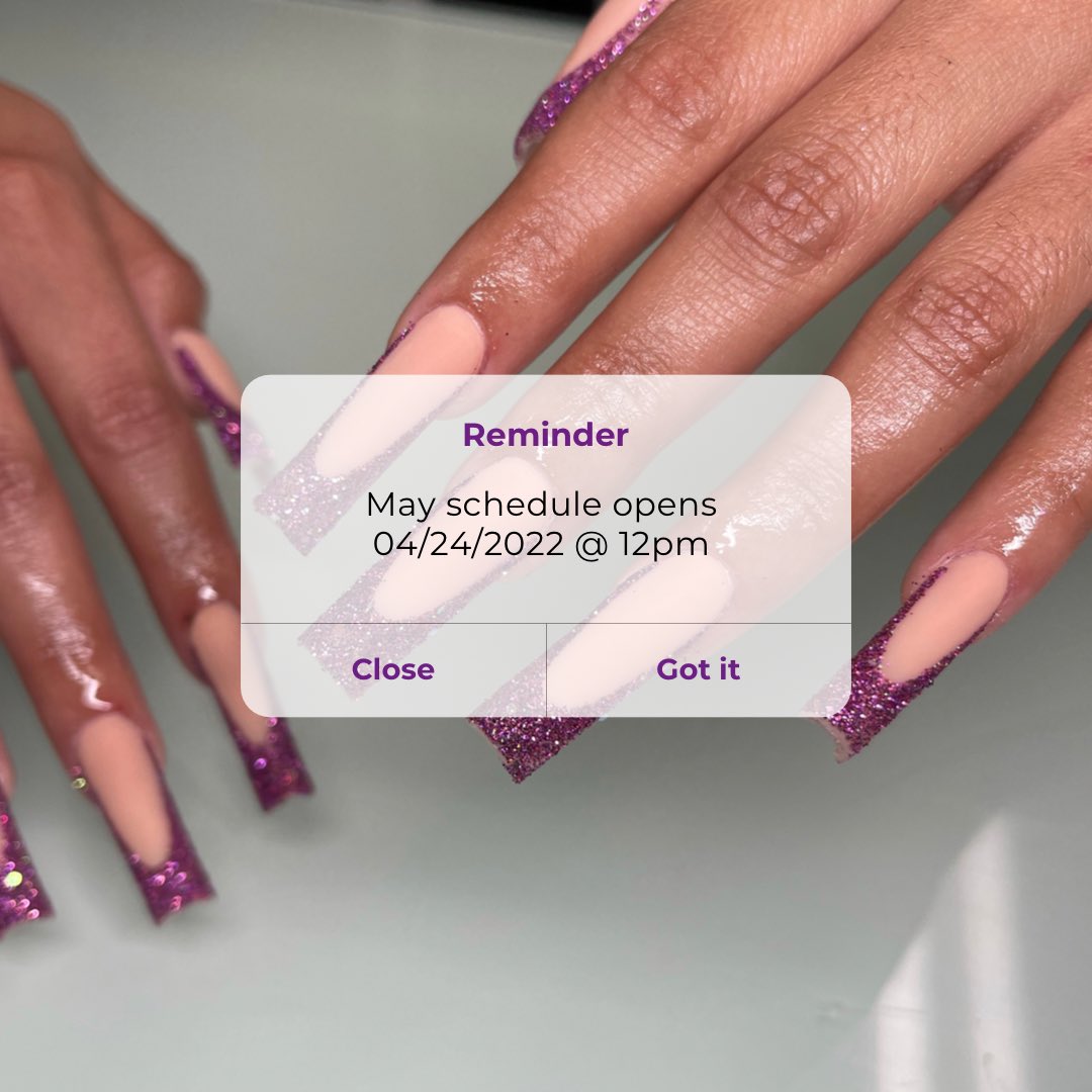 gmarienails's tweet photo. Click the link in my bio to book your May appointments! 💅🏽 IE NAIL TECH 📍 #Gmarienails | IG: @gmarienails https://t.co/IhvEl28B2Q