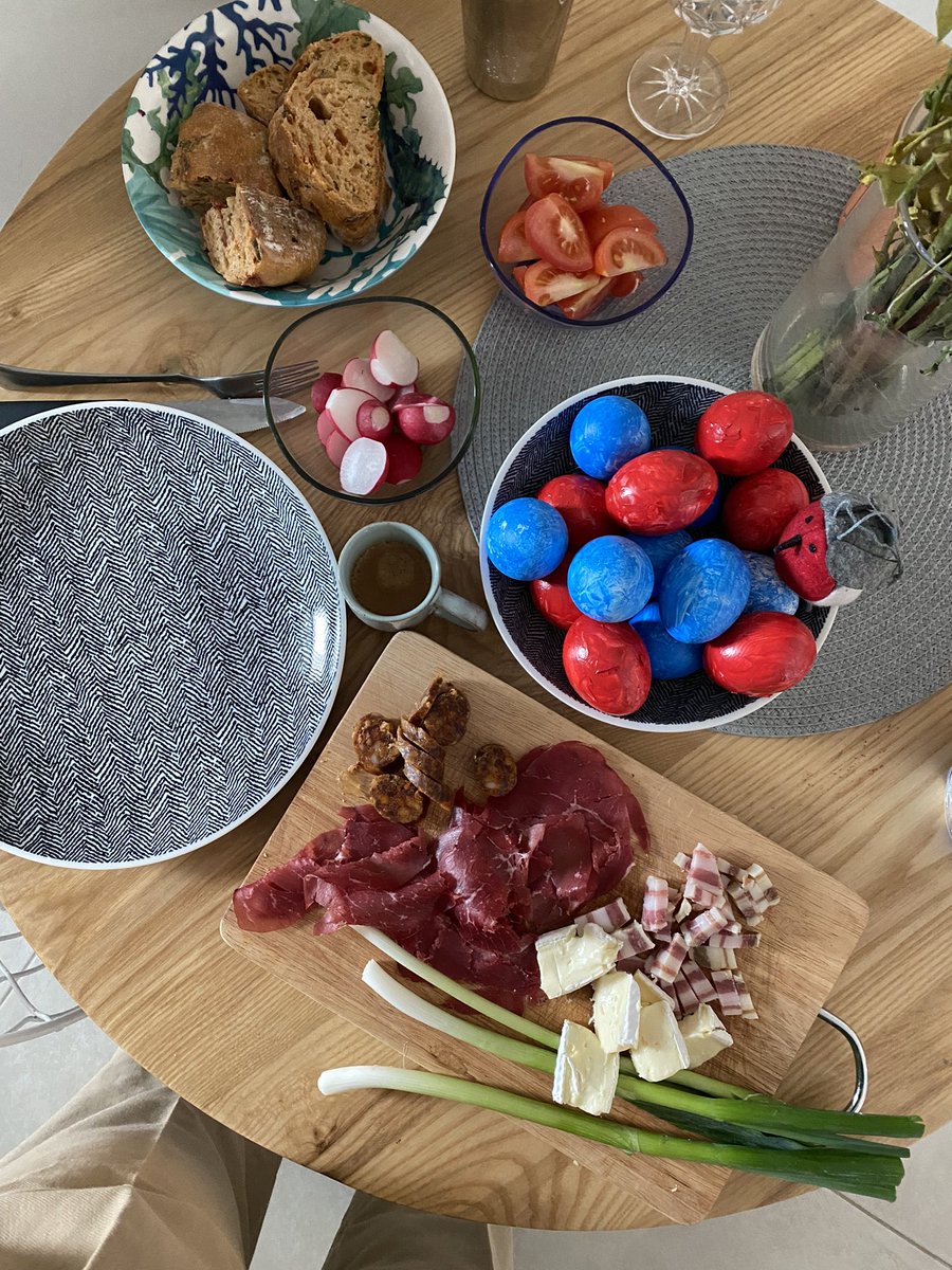 quisnam_sum's tweet image. poslala sam mami sliku uskršnjeg doručka da vidi da imam i jaja i rotkvice i šunku i domaći leb pa me pitala “a sa kin ćeš se kucati?” i ja rekla o sto i evo sad plače jer sam sama