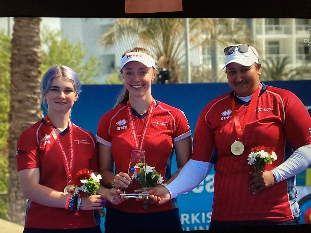 Congratulations to 
⁦<a href="/archerygb/">Archery GB</a>⁩ recurve ladies team. Especially to ⁦<a href="/JessSagoo/">Jessica 🎯</a>⁩  from ⁦<a href="/PeacockArchery/">Peacock Archery</a>⁩ 🥇🎉