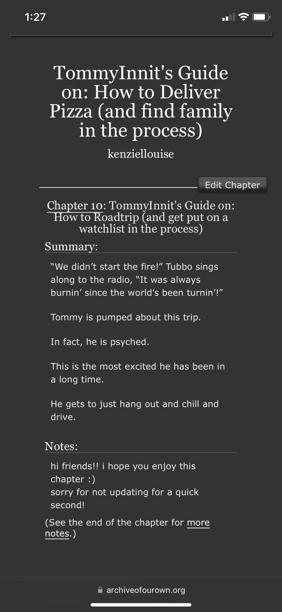 quotebookxav's tweet photo. new chapter of Tommyinnit’s Guide on: How to Deliver Pizza (and find finally in the process)

• road trip!!! (lol)
• benchtrio content
• dream and tommy meet 👀

https://t.co/A2kOhU4Mb0

rts and kudos appreciated! https://t.co/C7oSEcCdgu