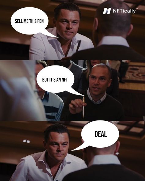 LetsNFT007's tweet photo. Daily NFT meme｜Pen or jpg? https://t.co/qe4RYQiD1N