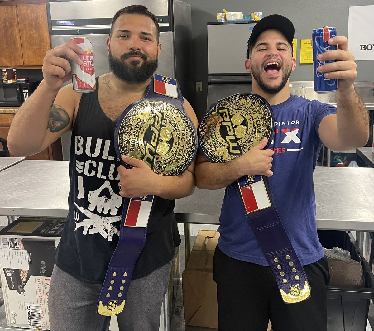 ZCamacho8's tweet photo. When we leave for our first roadtrip to the coast of Texas, and we end up being the 1ST EVER @PPW_kingsville Tag Team Champions...
#dimelo #lomejorquehaparidomadre #tropical #tagticians #wrestling #wwe #nxt #puertorico🇵🇷 #cmll #aaa #aew #luchalibre #ppw #elbocon #njpw #roh #doz https://t.co/U2MUOLSXC3