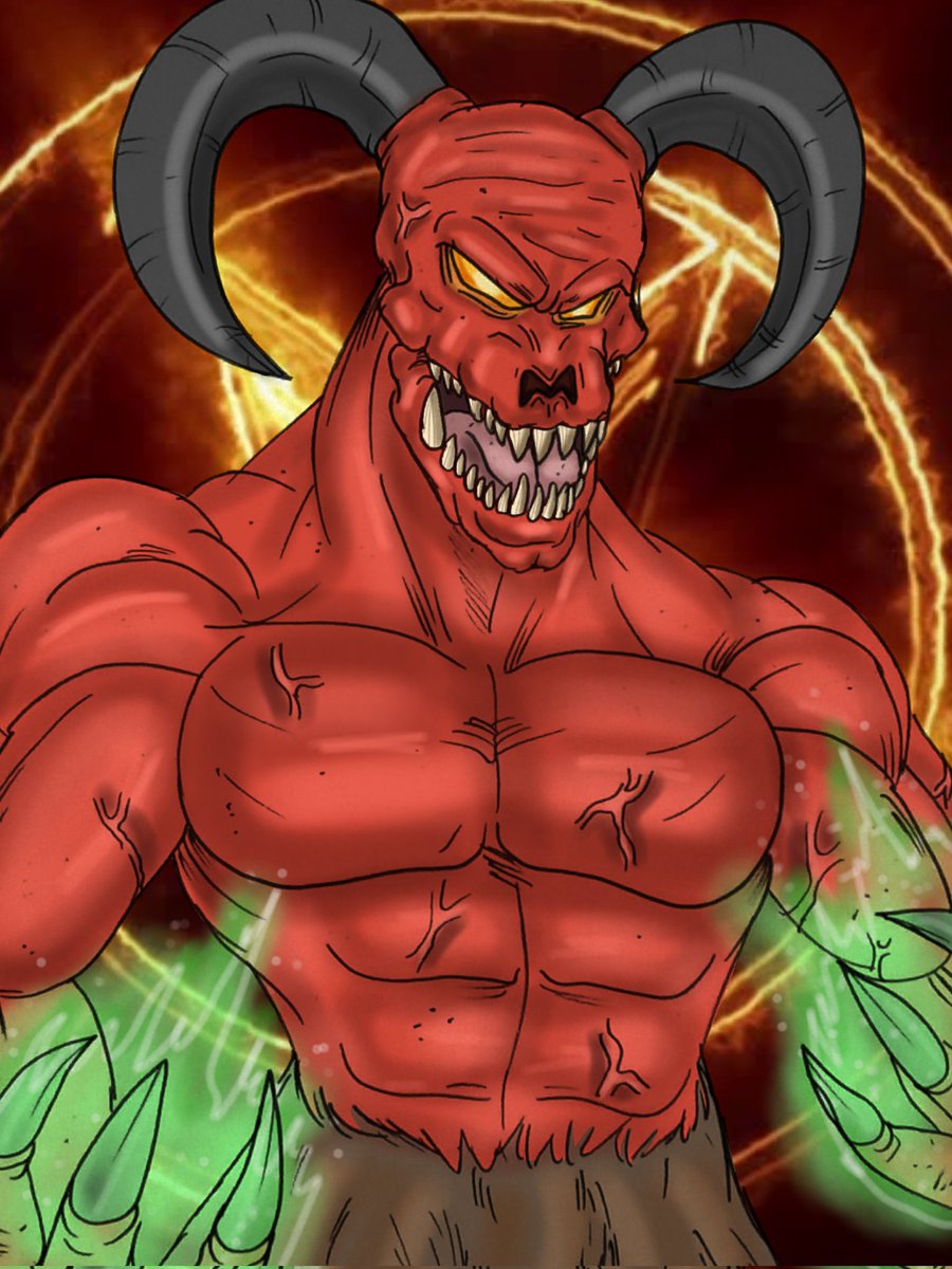 CLopez1120's tweet photo. Drew a classic style "Baron of Hell" from Doom 2 (1994). One of my favorite games ever. @DOOM
#DOOM #DOOM2 #BaronofHell #fanart https://t.co/Fyr4crmiCH