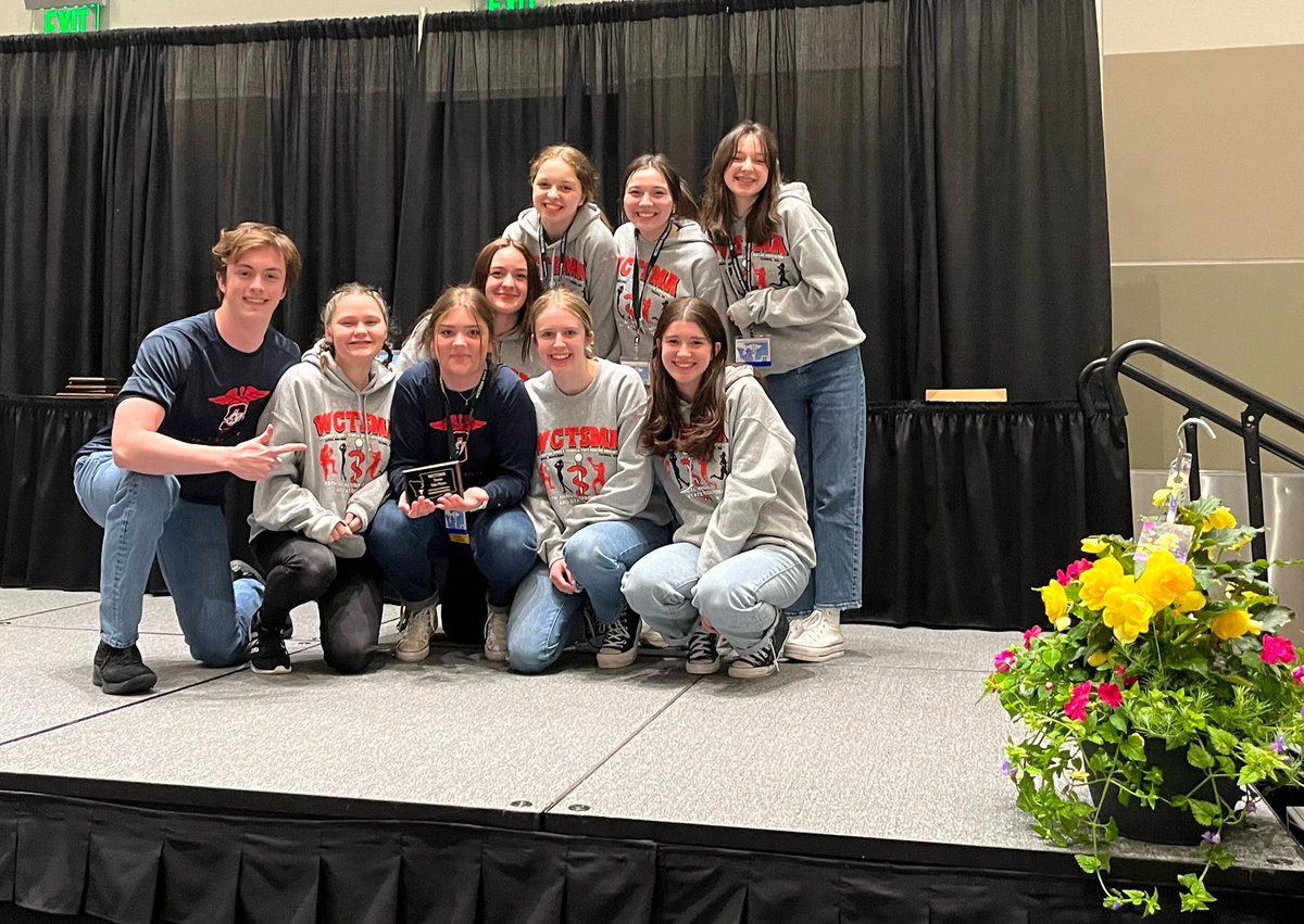 SilasHigh's tweet image. Our Sports Medicine team took 5th in state!!! 
#GoRams ❤️🐏💙
